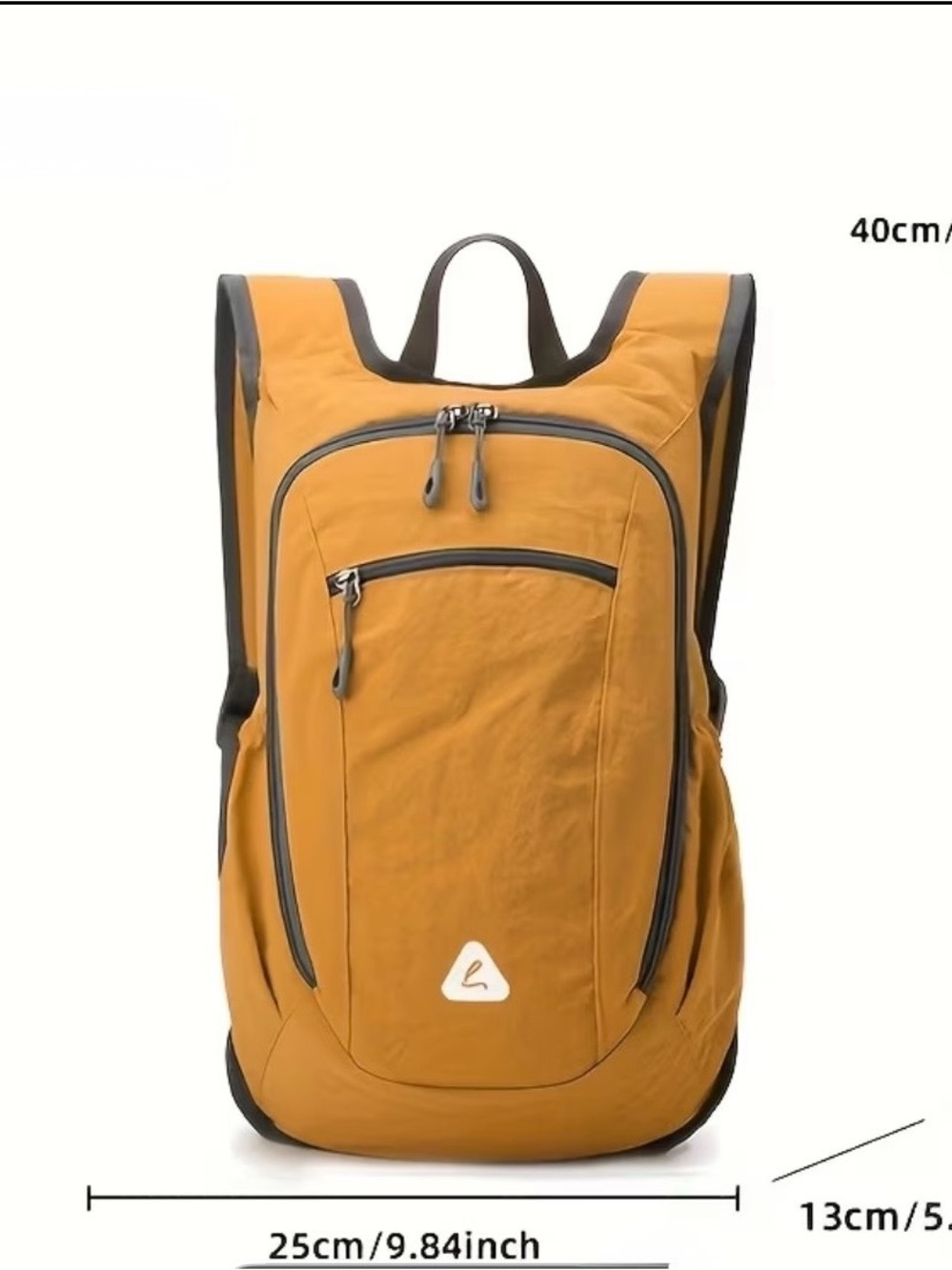 Small Daypack in Mustard with dark gray Trim TRAVEL/Hike  Backpack